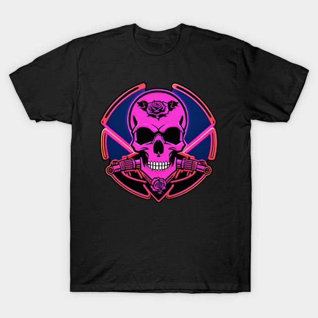 Moto Skull T-Shirt by sebstgelais